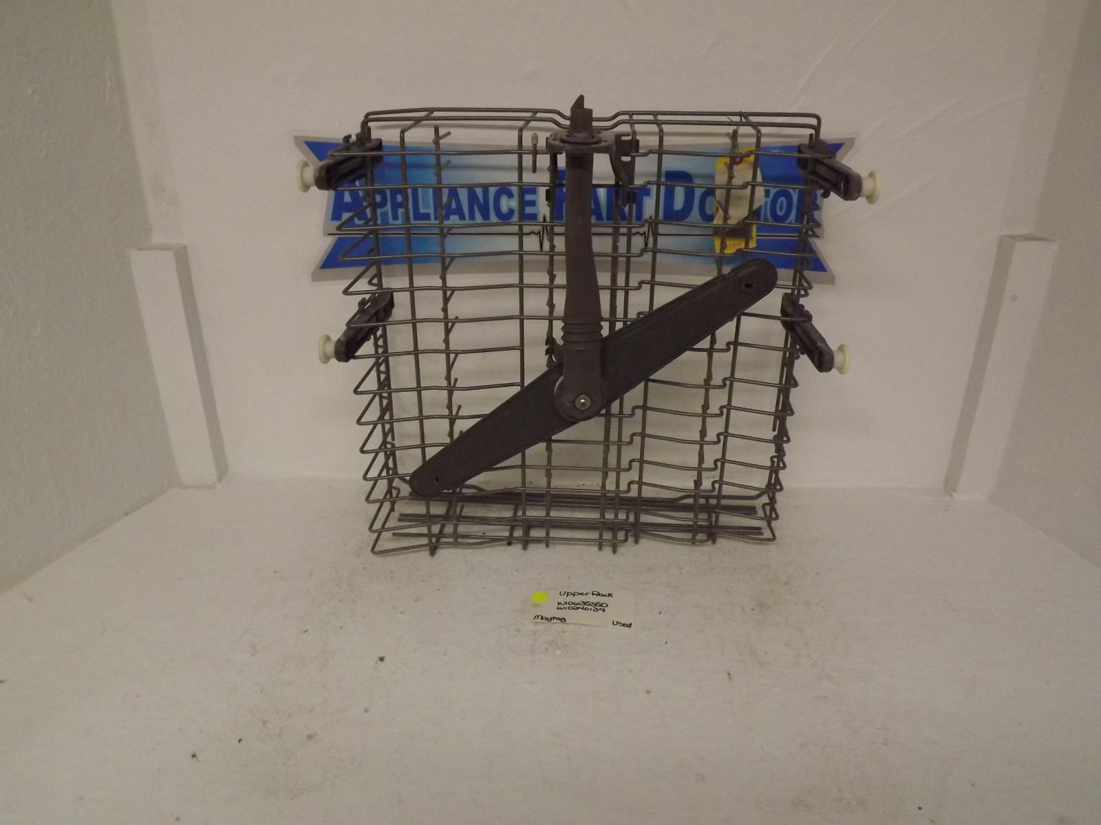 Maytag Dishwasher W10635350 W10240139 Upper Rack Used Maytag Dishwasher W10635350 W10240139 Upper Rack Used